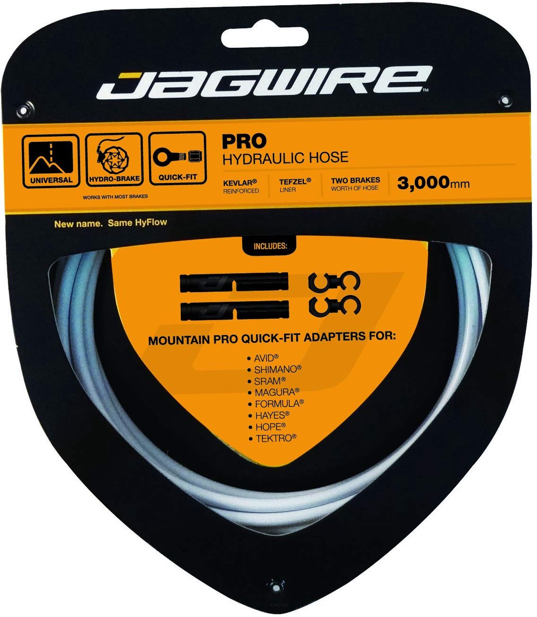 Jagwire Remleidingset Hyflow (Teflon/Kevlar) 3000 mm, wit, 18009402 - ShopVlot