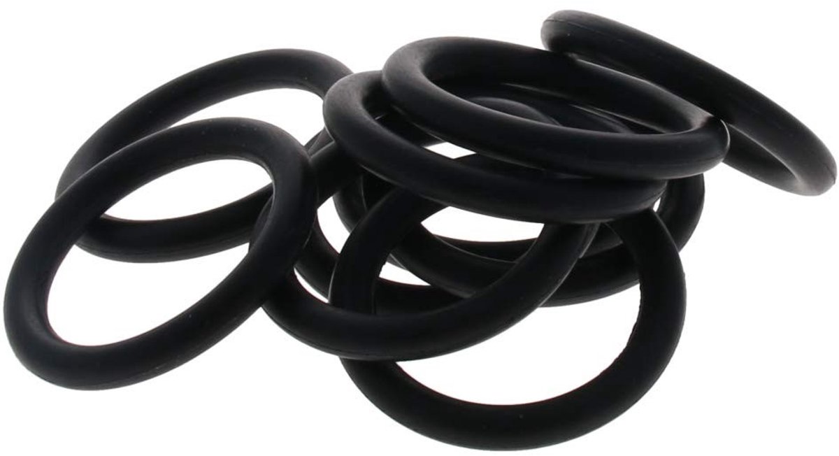 Nitril O-Ringen voor afdichting, 40mm buitendiameter, 28.6mm binnendiameter, 5.7mm breedte, set van 10, geschikt voor diverse toepassingen en hoge druk.
