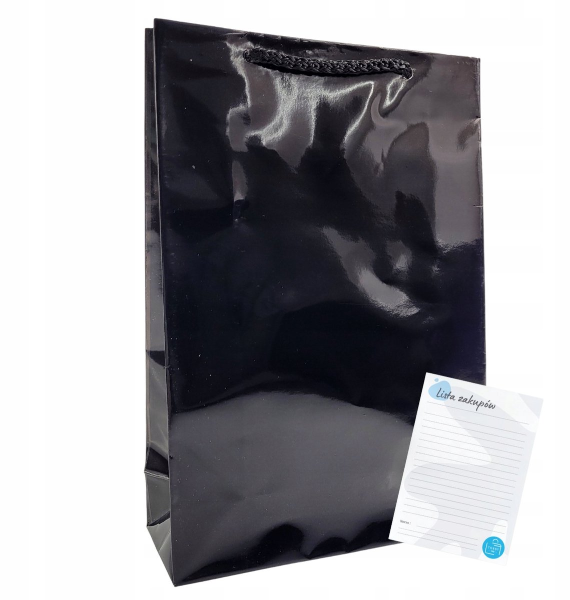 Zwarte gelatine kleipapiertjes cadeauzakjes 17x7x25cm - 25 stuks