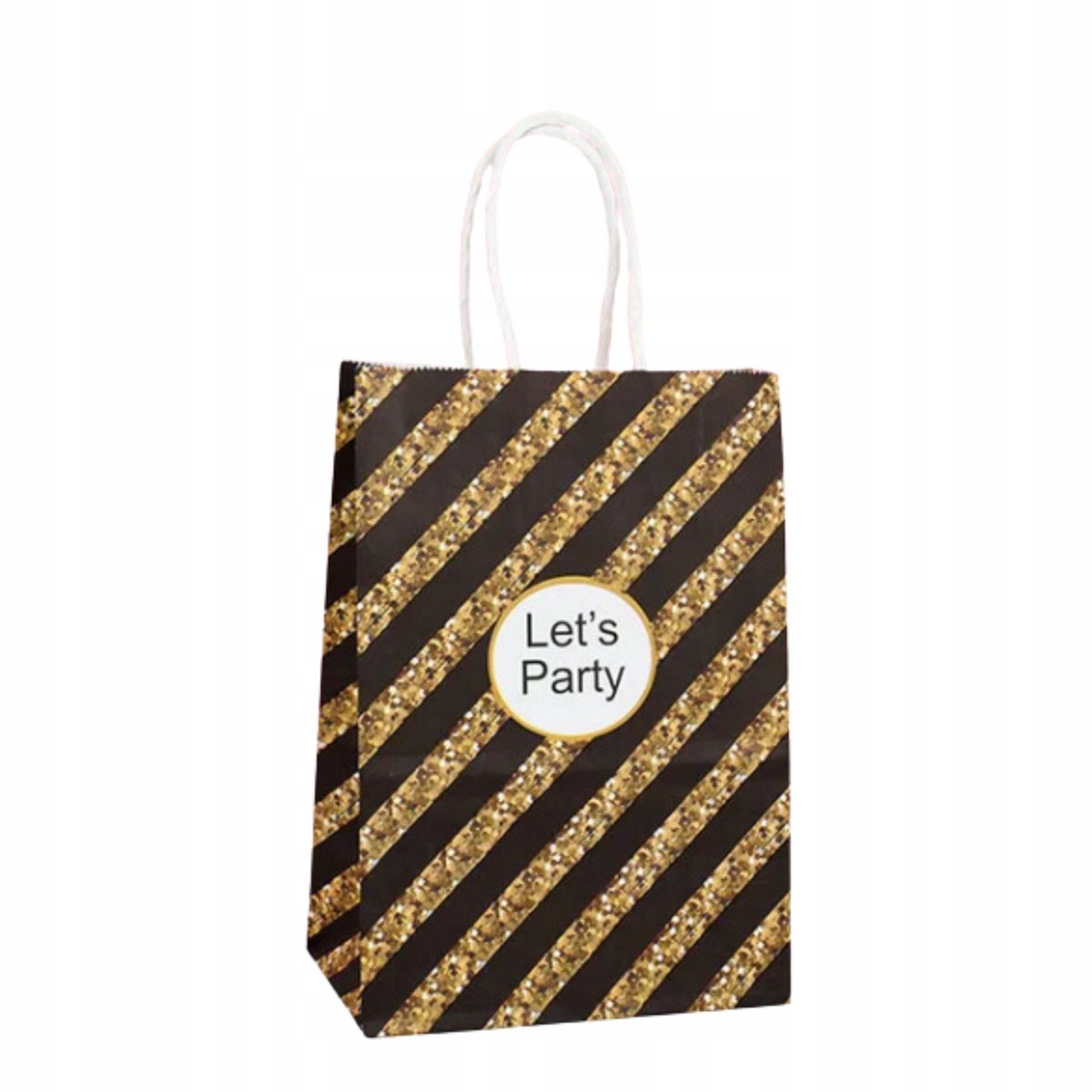 Zwarte Gouden Cadeauzakjes - Set van 5 Stuks