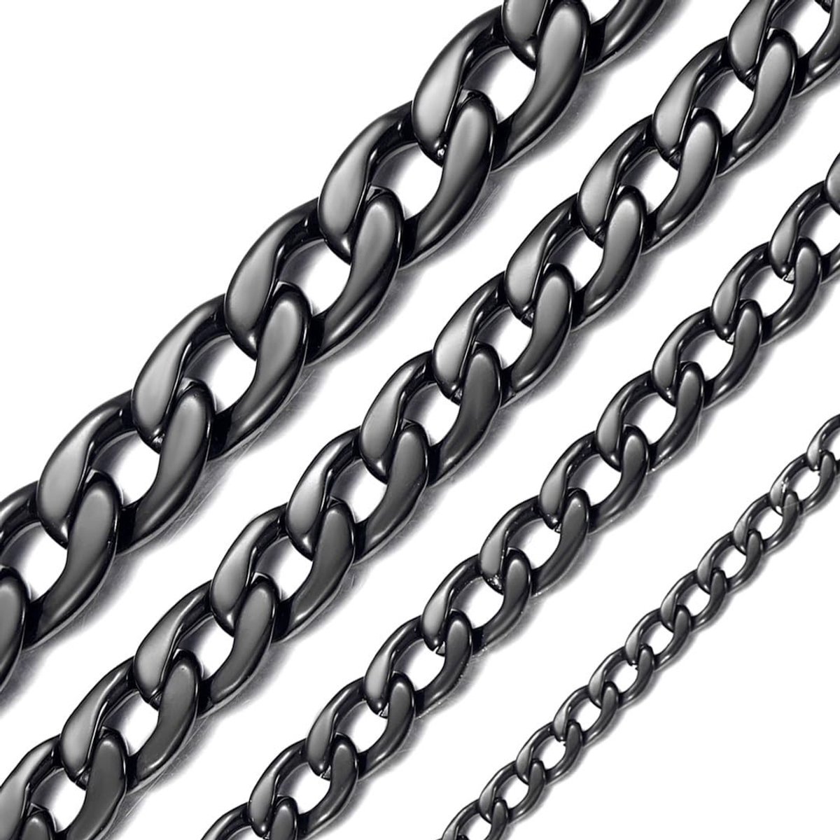 Solidchoice - RVS Armored Cuban Ketting voor Mannen en Vrouwen