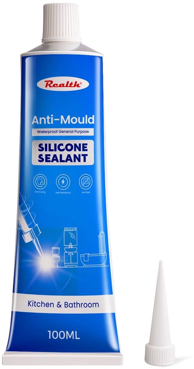 Elzusha - Sanitaire Siliconen Afdichtmiddel voor Keuken en Badkamer 100ml