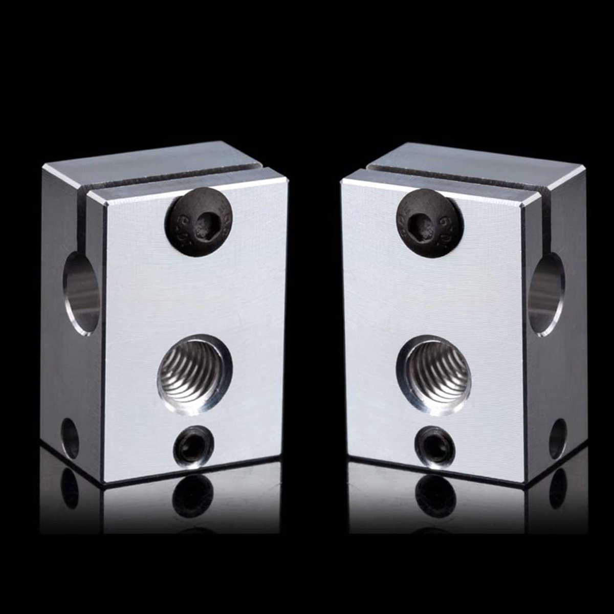 Elzusha - 2 Stuks V6 Verwarmingsblok met Silicone Sok voor 3D Printers