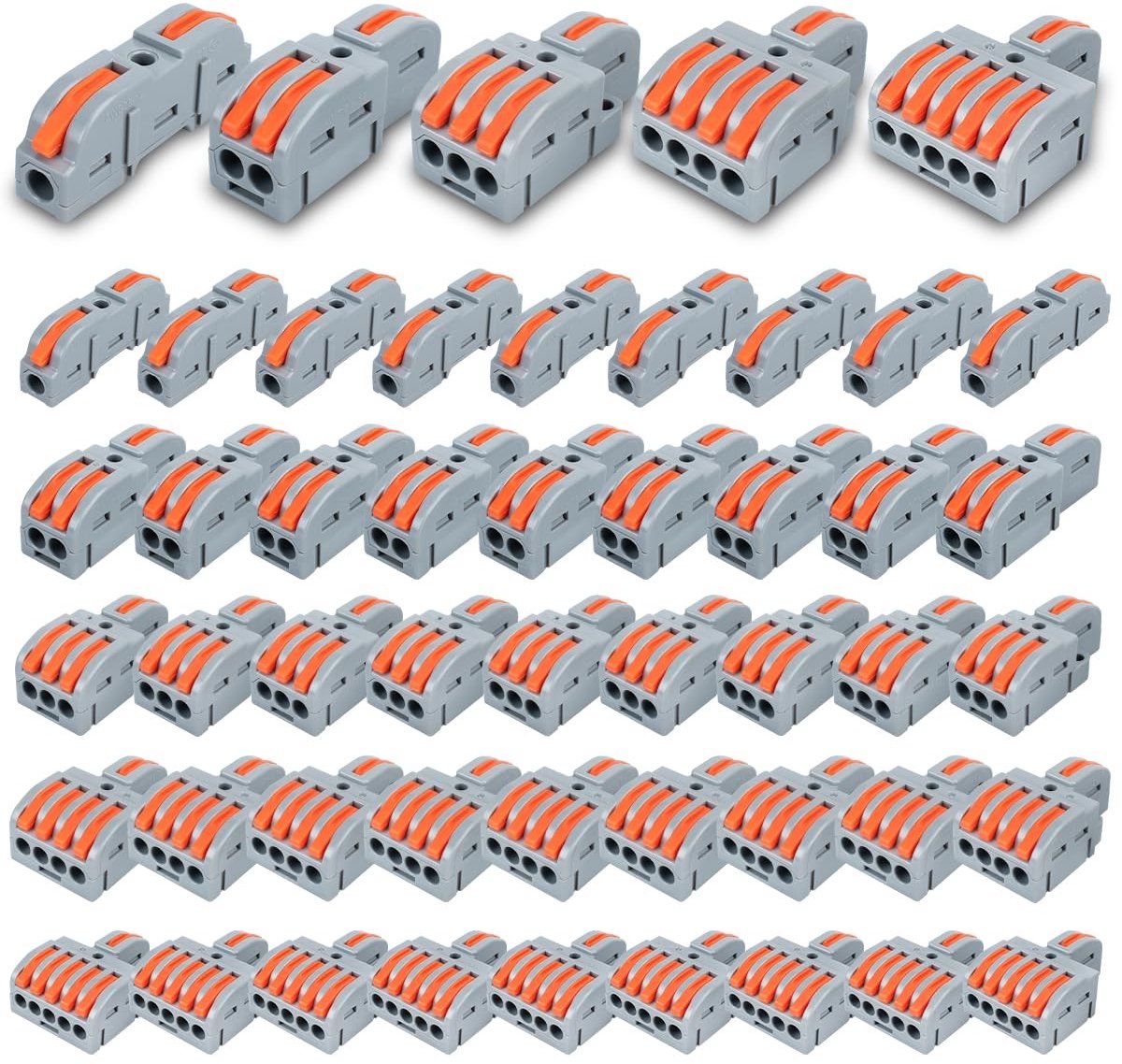 Elzusha - 50 Stuks Koppeling Terminals voor Kabelverbindingen