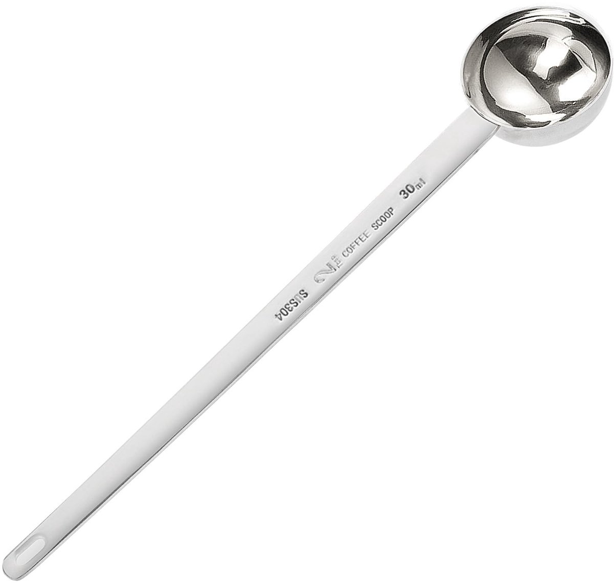 Elzusha - Hoogwaardige RVS Koffielepel 30ml met Lange Handgreep