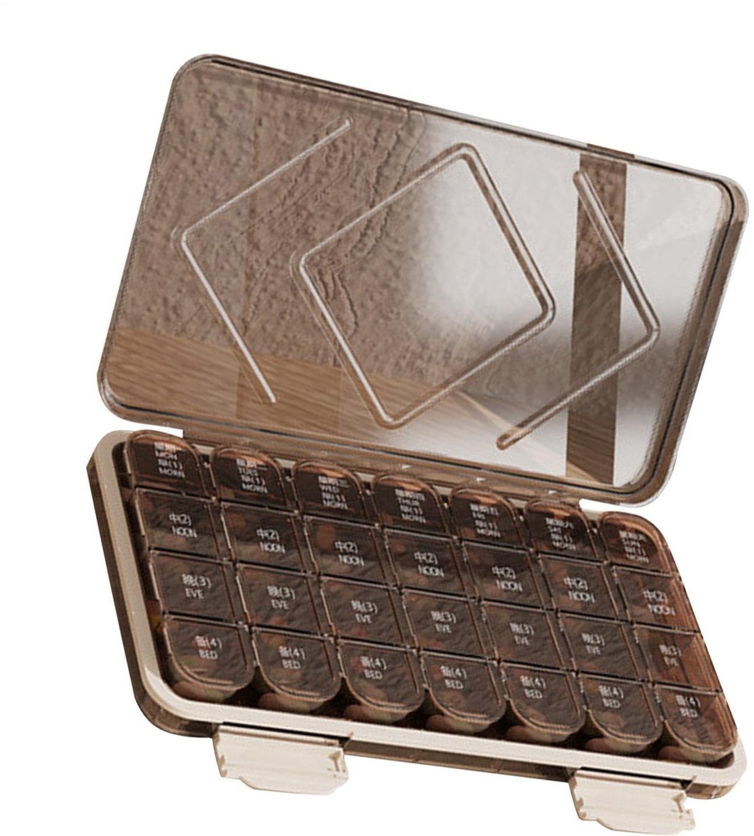Elzusha - Pil case voor medicatie - Organisator voor 1 maand