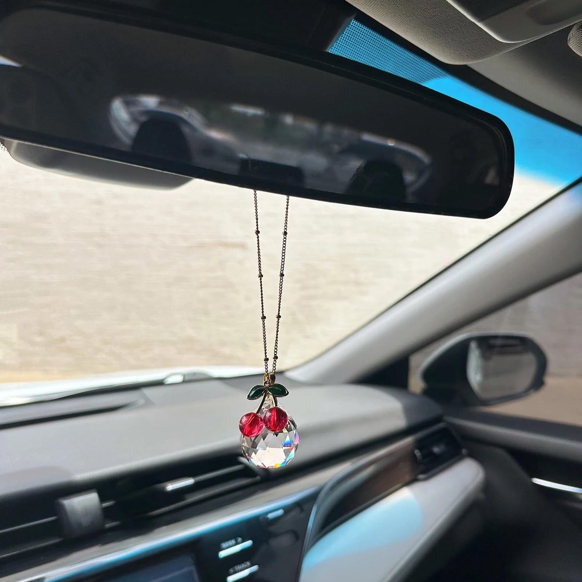 Elzusha - Schattige Kers Suncatcher voor Auto