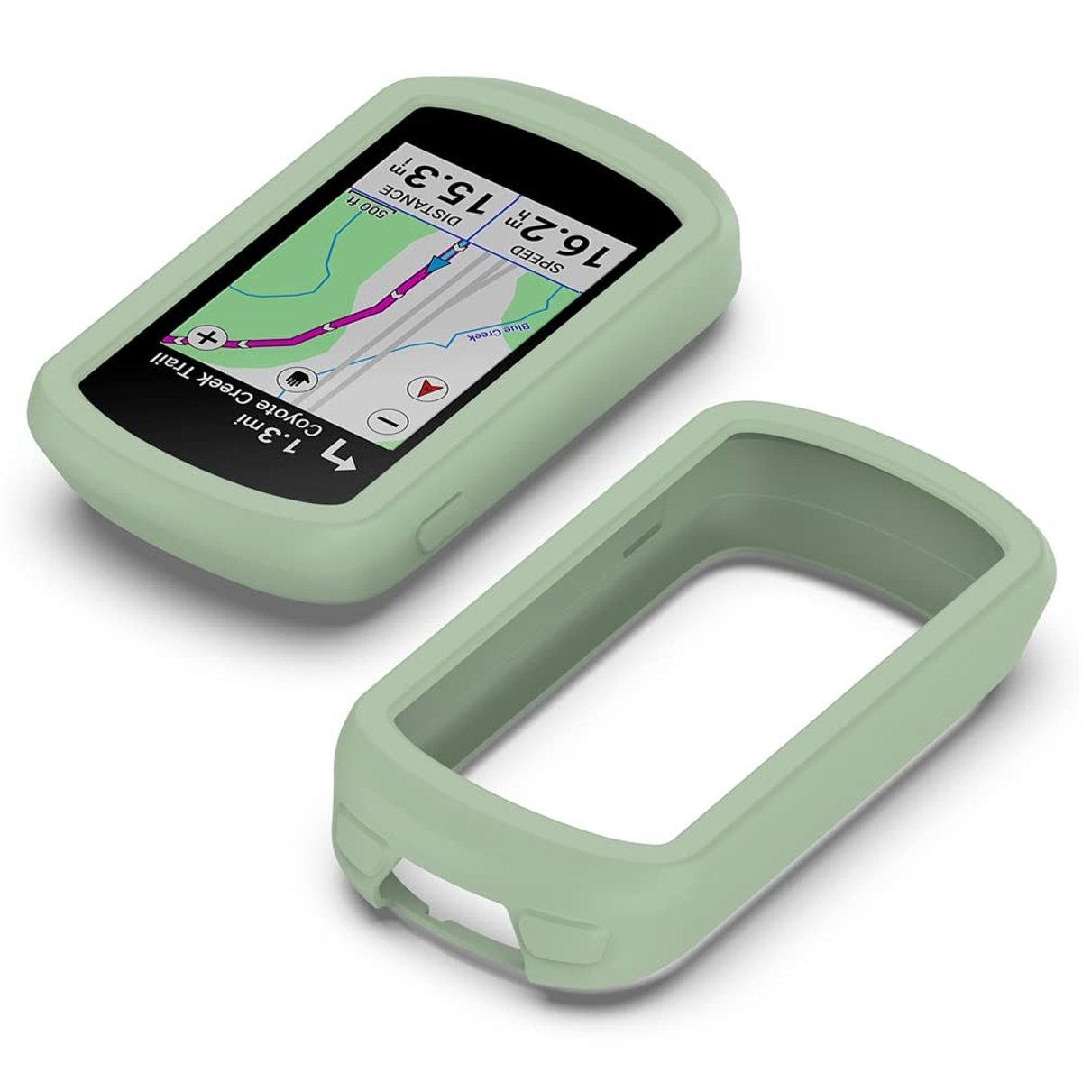 Elzusha - Siliconen Beschermhoes voor Garmin Explore 2 - Groen