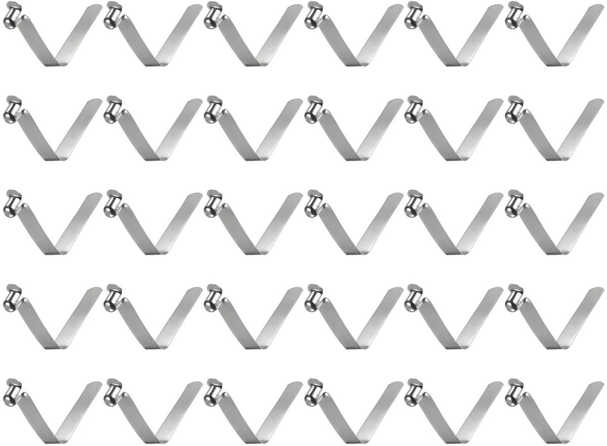 Elzusha - 30 Stuks Kayak Paddle Snap Spring Clips - V-vormige Slangklemmen voor Kamperen