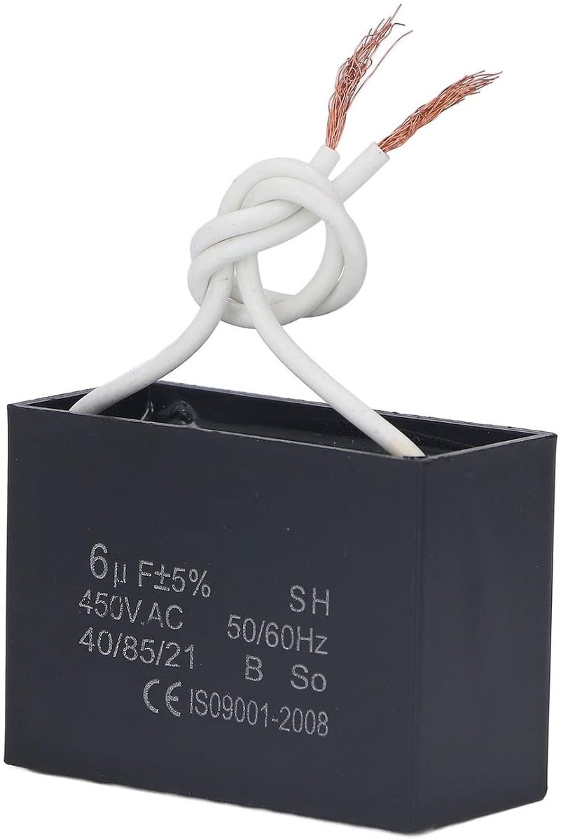 Startcapacitor 450V AC 6μF voor Motoren, Vervangingsonderdeel met Brede Toepassing en Betrouwbaarheid