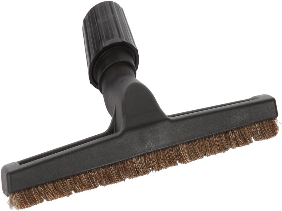 Laminaatmondstuk Paardenhaar - Parketborstel Harde Vloeren - Stofzuigen Parket Laminaat - Met 2 Glijrollen - 30-37mm Universeel - Zwart