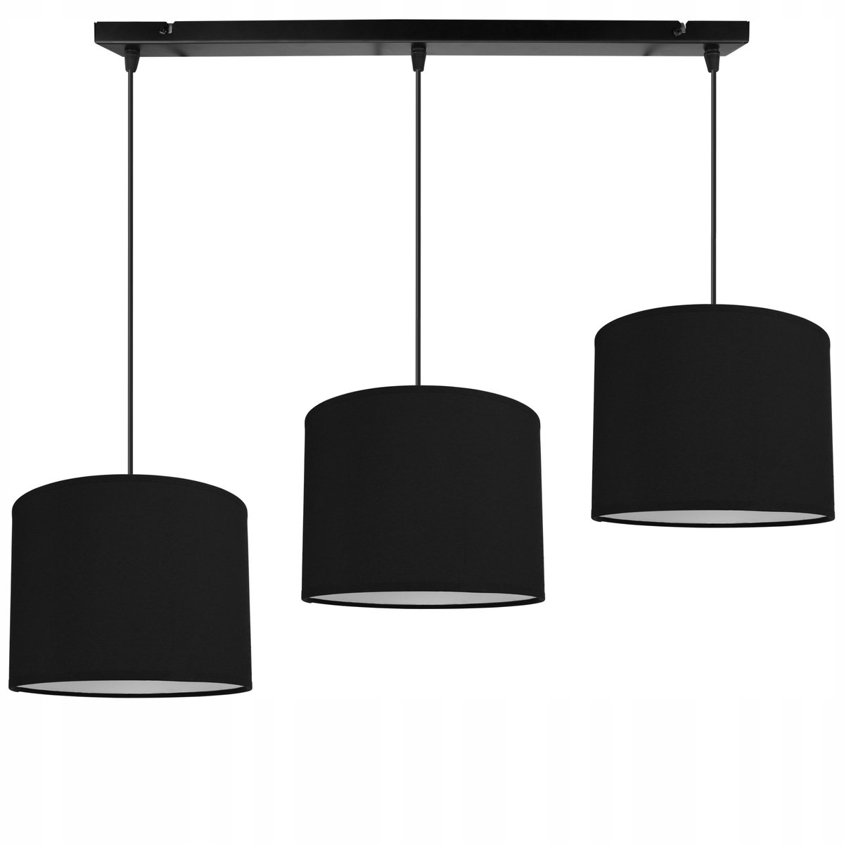 Merkeuze hanglamp met 3 kappen, verstelbare hoogte, diverse kleuren