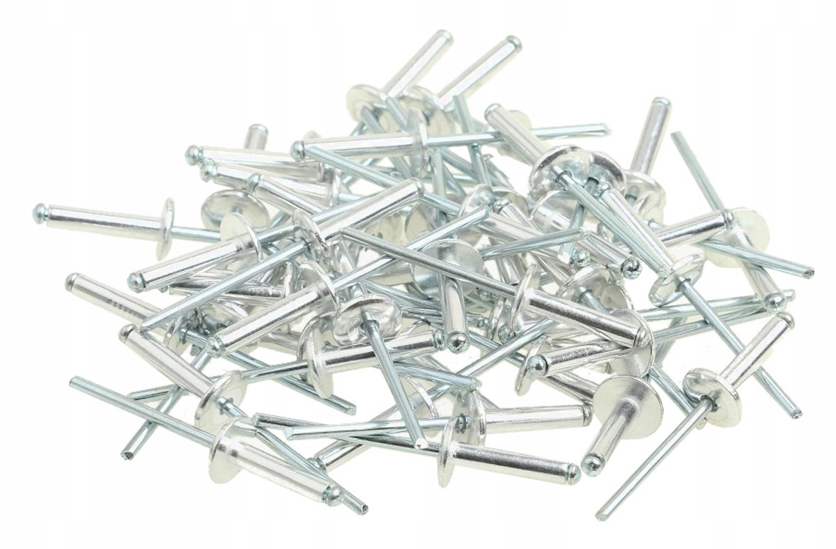 Aluminium Blindklinknagels met Grote Kop 4x20mm - 50 stuks