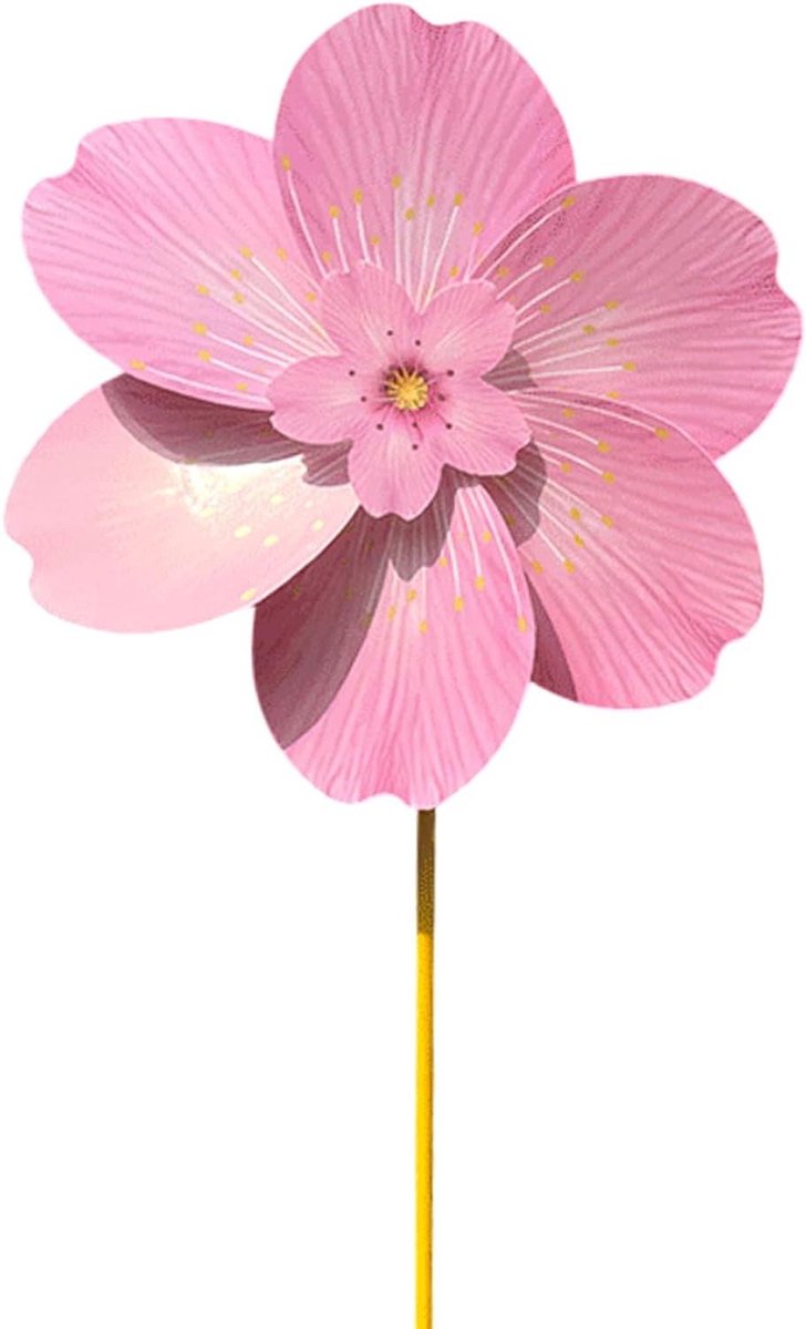Tuin Windmolens - Bloesem Pinwheels - Buiten Decoratie - Weerbestendig PP Materiaal - 35 cm Windmolen - Veelkleurig