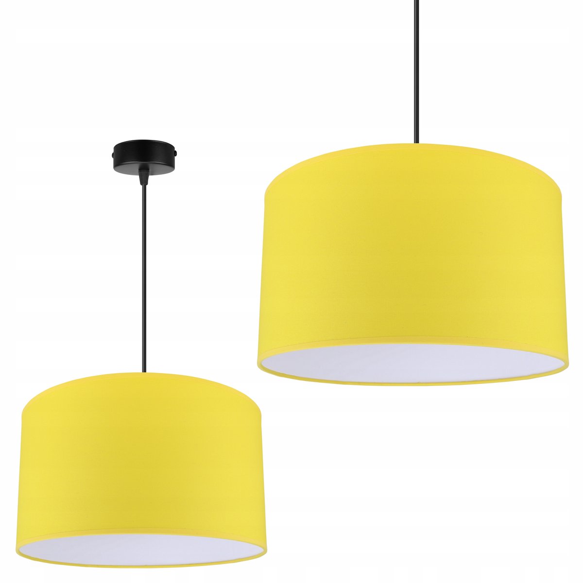 Hanglamp Matero 2171/1 - Stijlvolle Plafondlamp met Stoffen Kap