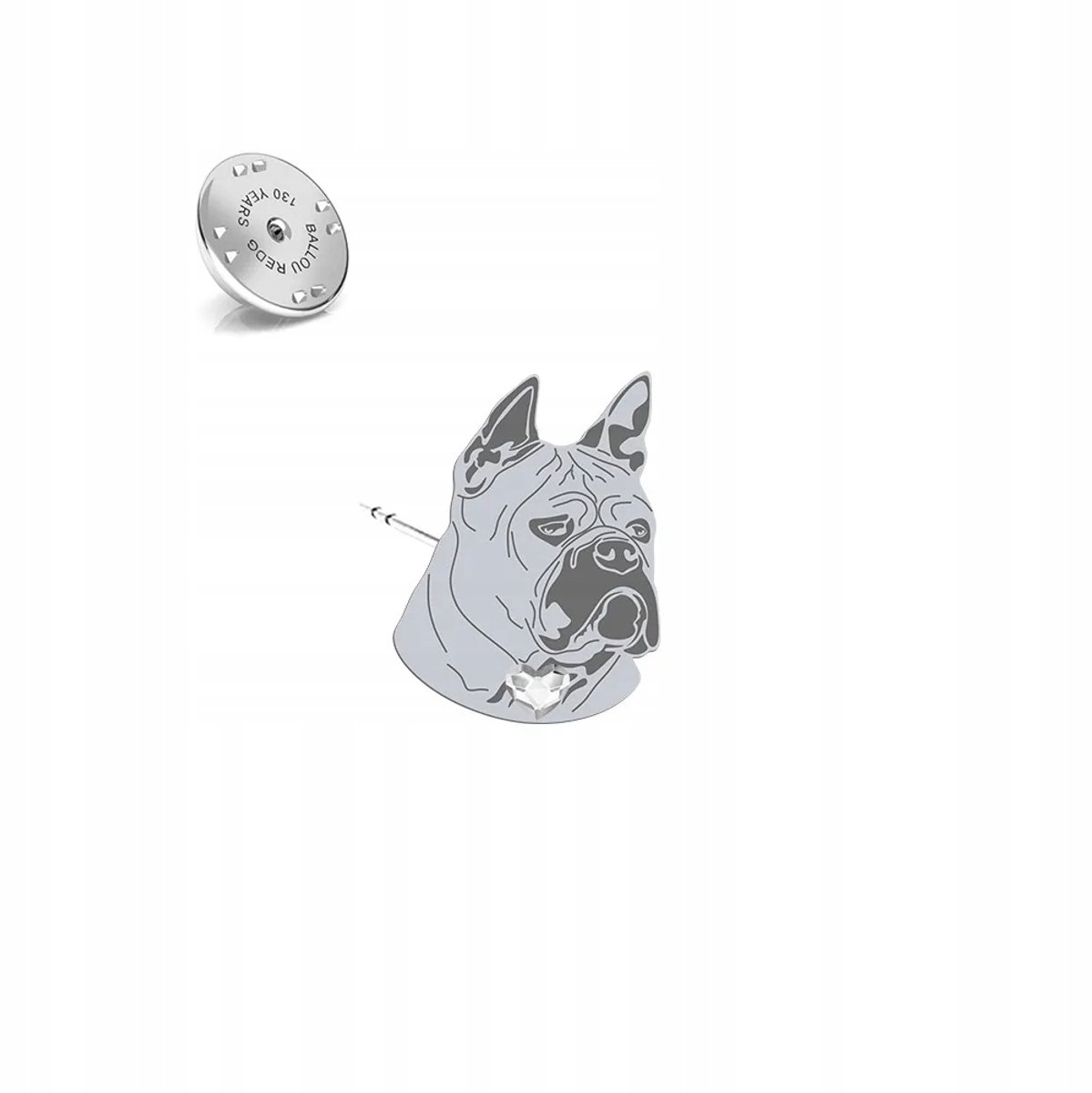 Zilveren Broche Chongqing Dog 925 - Uniek Cadeau met Gratis Gravure
