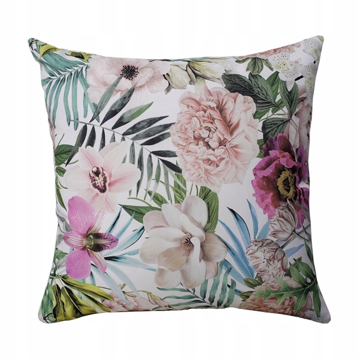 Decoratieve Kussenhoes 40x40 cm met Pioenen - Stijlvol Woonaccessoire
