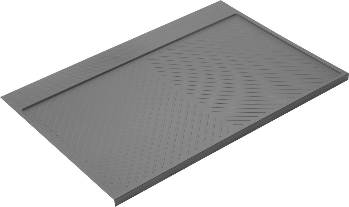 Emuca Protector voor de bodem van keukenmeubels Sink, M90, 867x580mm, plankdikte 16mm, snijdbaar, Plastic, Antracietgrijs