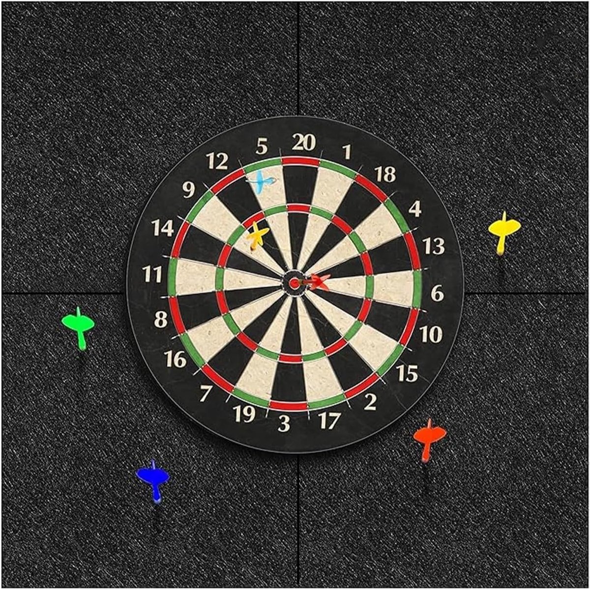Set van 4 Wandbeschermers voor Dartborden - Ideaal voor Dartspel, Wanddecoratie en Bescherming (30 x 30 cm)