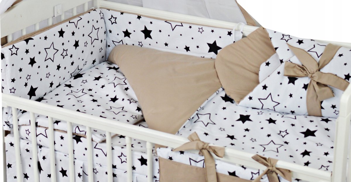 6-delige Kinderledikantset 120x60 cm met Dekbedovertrek 120x90 cm