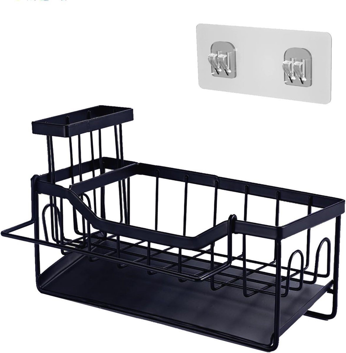 Hanging Basin Rack voor Keuken en Badkamer, Geen Boren Nodig, Met 1 Hechthaken, Ruimtebesparende Opbergoplossing