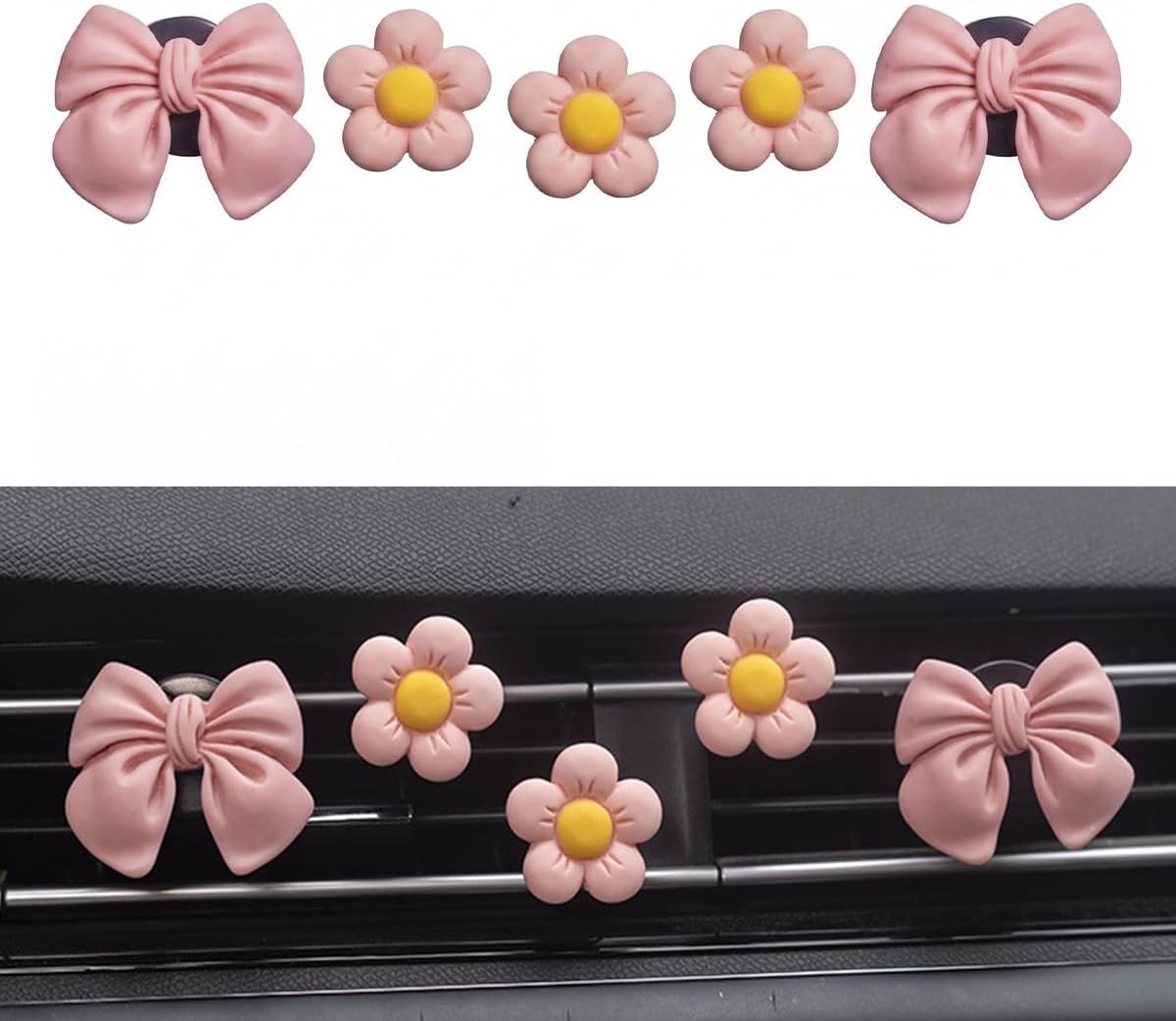 5 stuks auto-luchtverfrissers clip, geurverspreiders voor auto, interieurdecoratie, aromatherapie en langdurige frisheid voor een frisse rijervaring