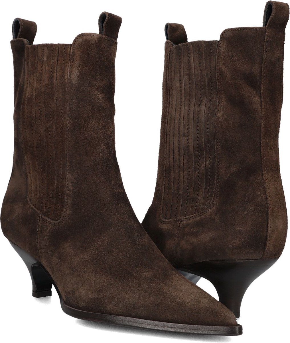 LINA LOCCHI Av 258 Enkellaarsjes - Enkelboots met rits - Dames - Bruin - Maat 37