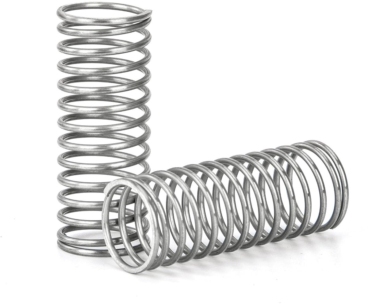 Veercompressie 40 mm RVS veer met 1.2 mm draaddiameter en 16 mm buitendiameter - 4 stuks voor optimale veerprestaties en duurzaamheid
