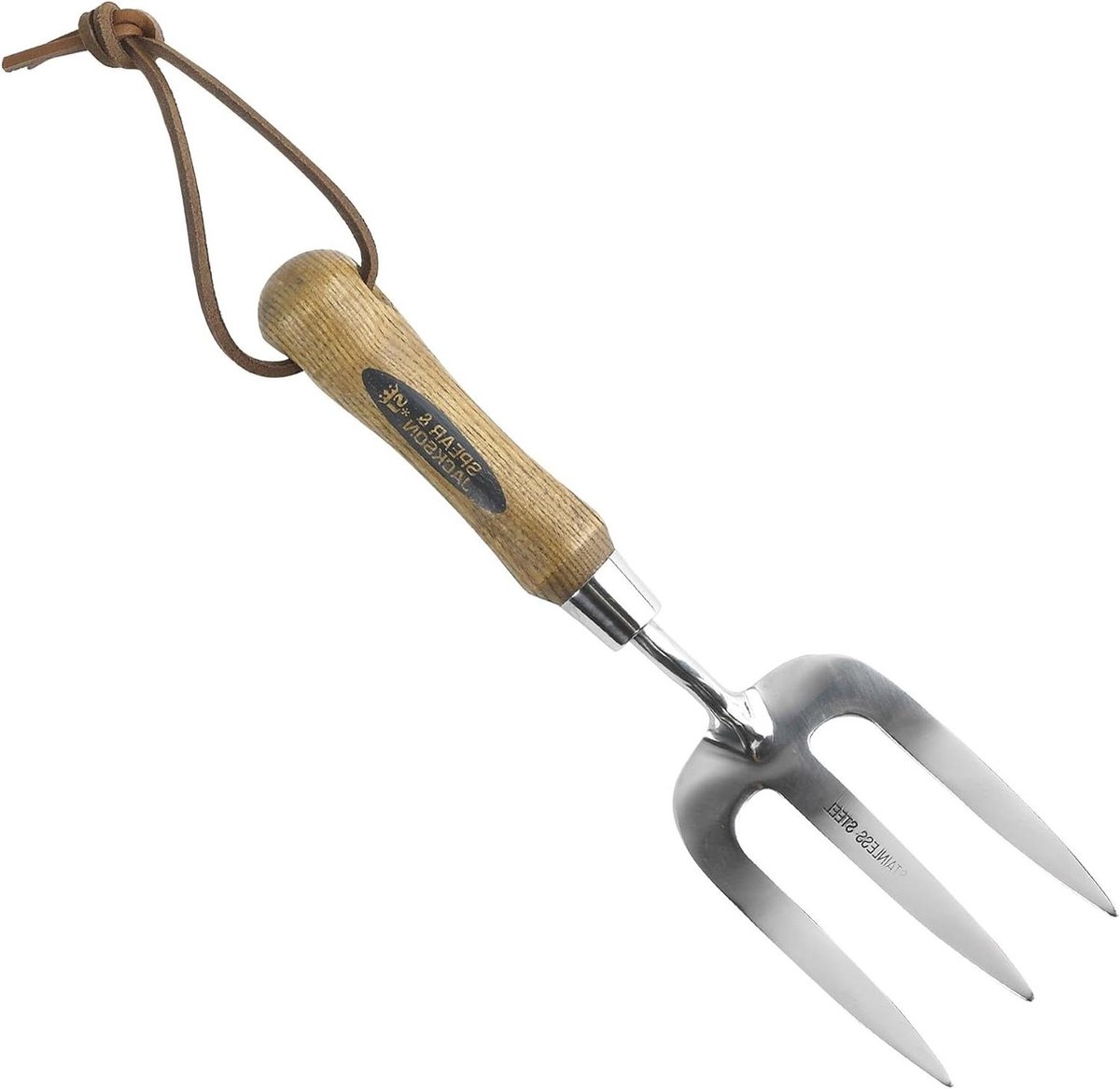 Onkruidvork - Tuinvork - Grond Bewerken - Roestvrij Staal - 29 cm - Zilverkleurig