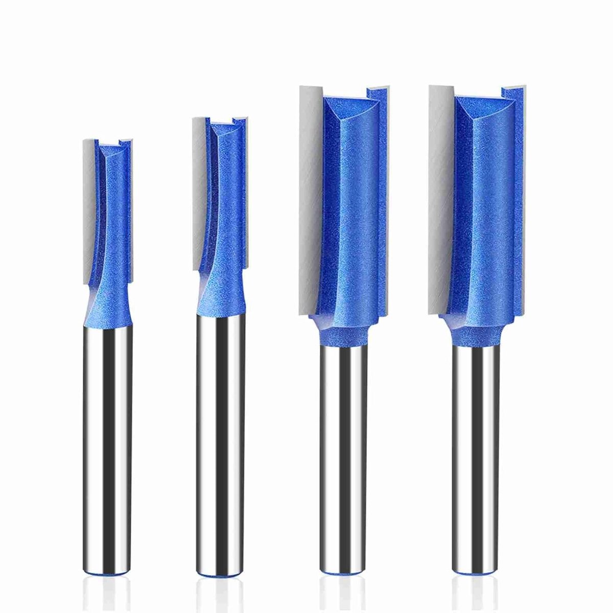 Hoogwaardige Verzonken Frees met Lagerfreesset voor Houtbewerking, Gehard Staal, Hardmetalen Punt, 4 Stuks voor Precisiewerk en Timmerprojecten (6MM)