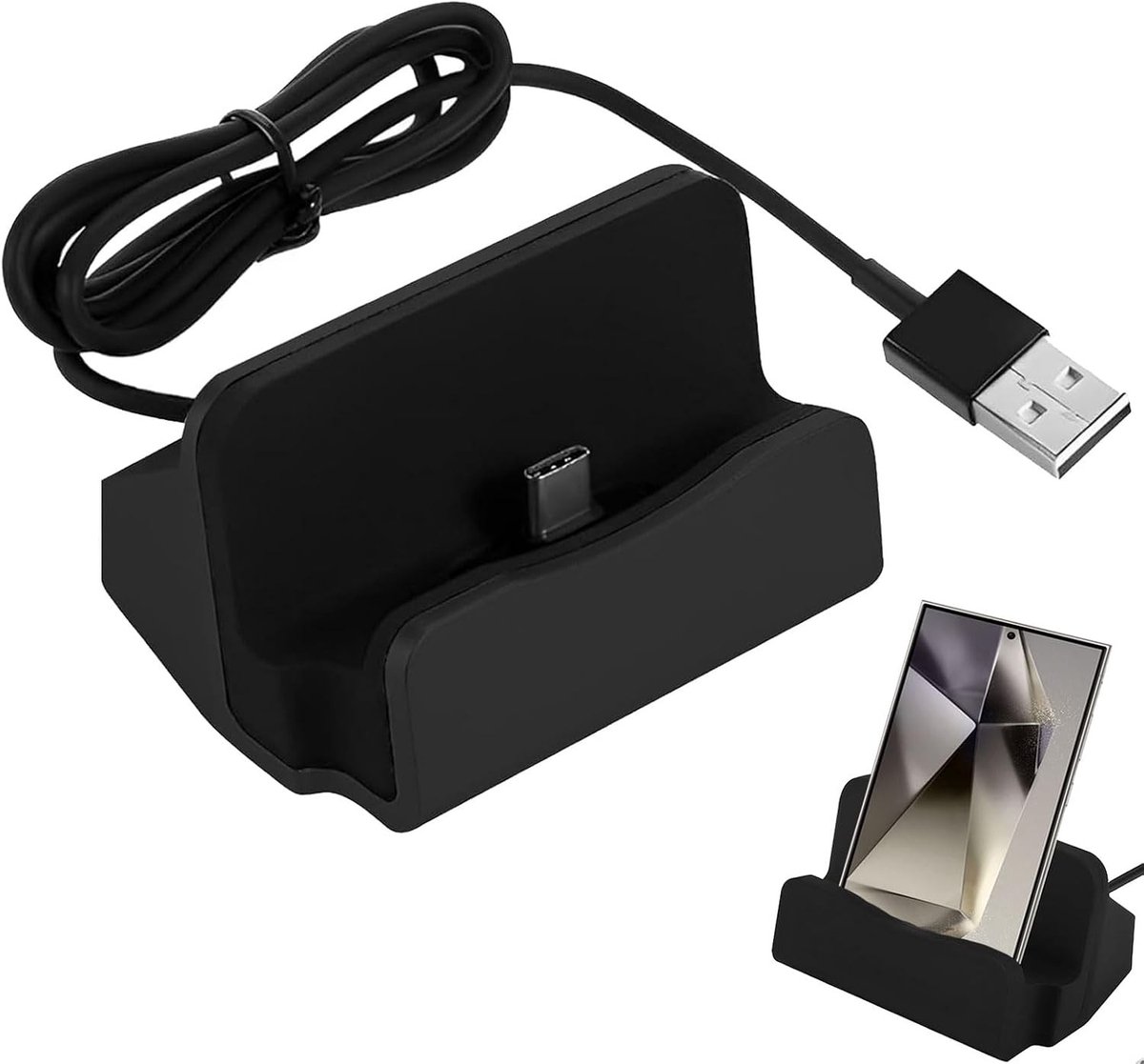 Docking Station Type C voor Smartphones - Compatibel met Desktop, Oplaadstation en Accessoires