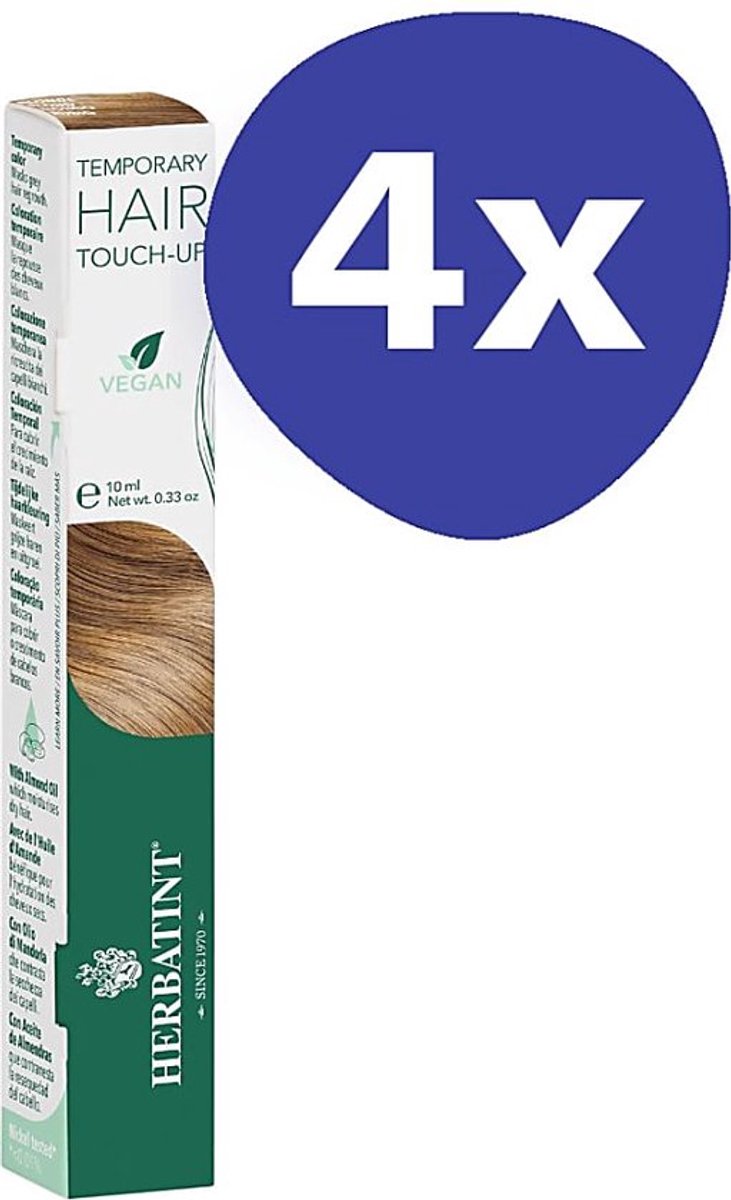 Herbatint Camouflerende Haarmascara - Kastanje (4x 10ml)