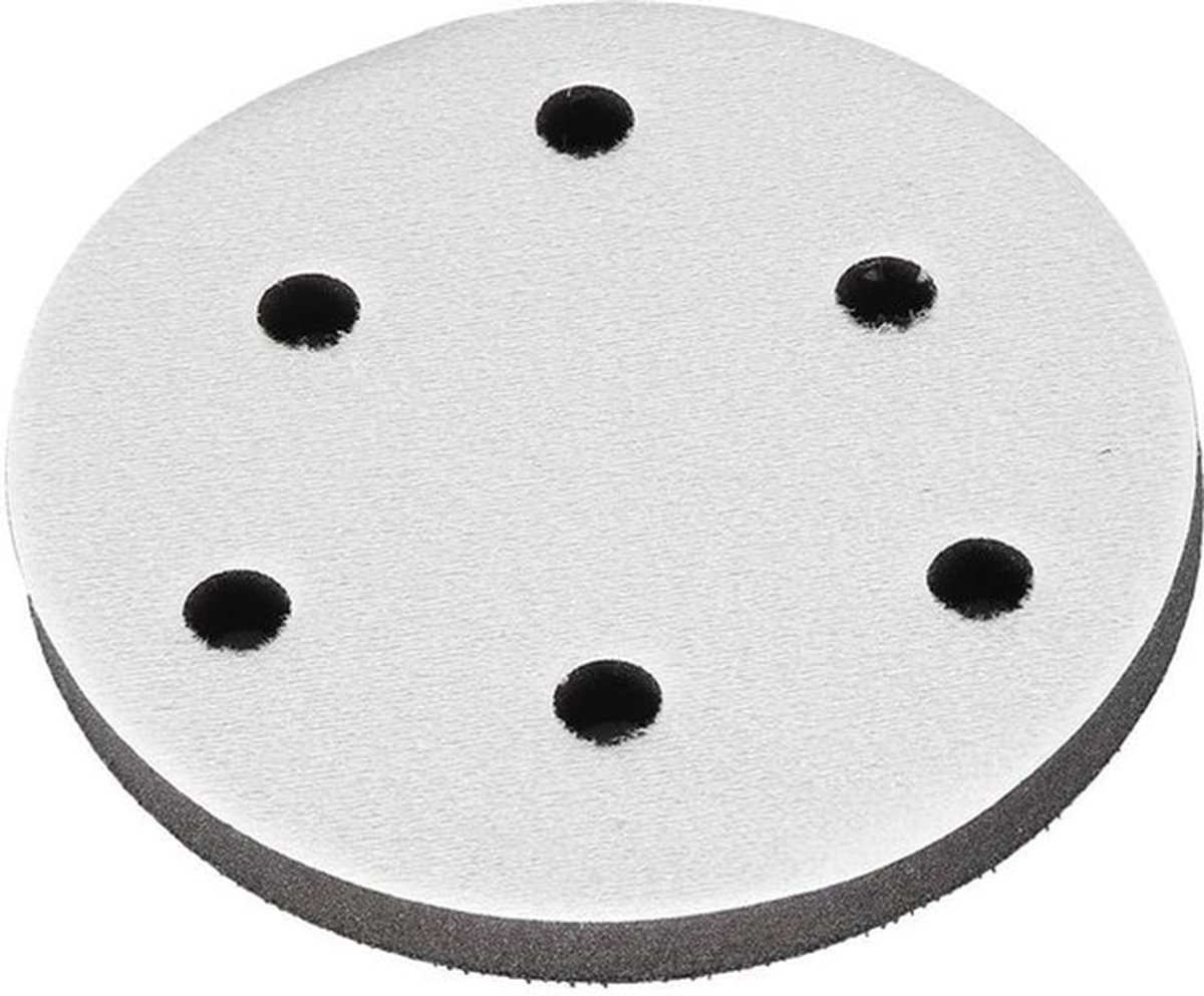 Buffer Pad 125mm - Zachte Spons - Interface Kussen - Antivibratie - Demping - Geschikt voor Polijstmachine - Polijstpad