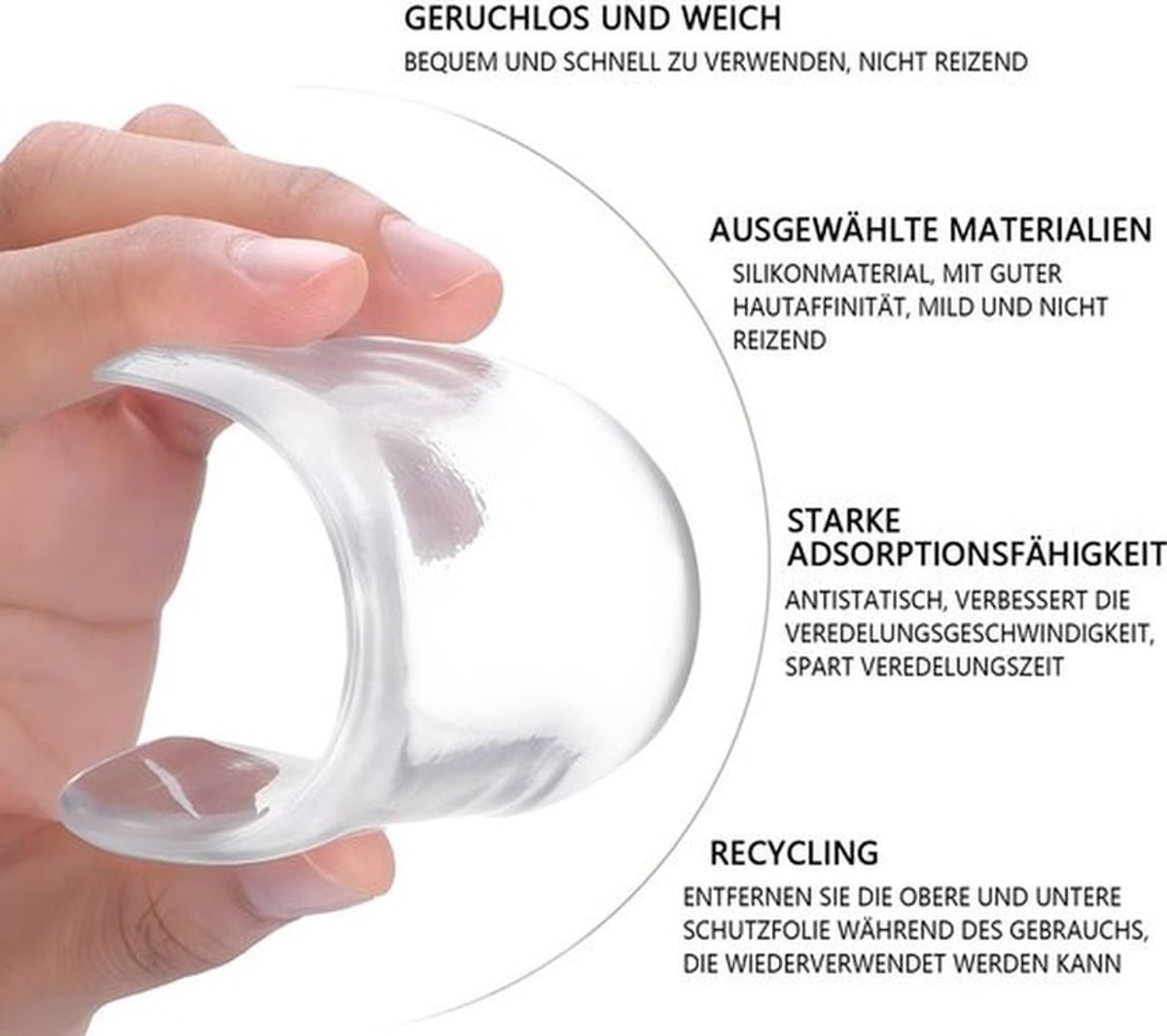 Oogpads 6 Stuks - Siliconen Pads - Wimperverlenging - Antistatisch - Herbruikbaar - Ovaal 8,5 x 6,06 cm - Wimperpads