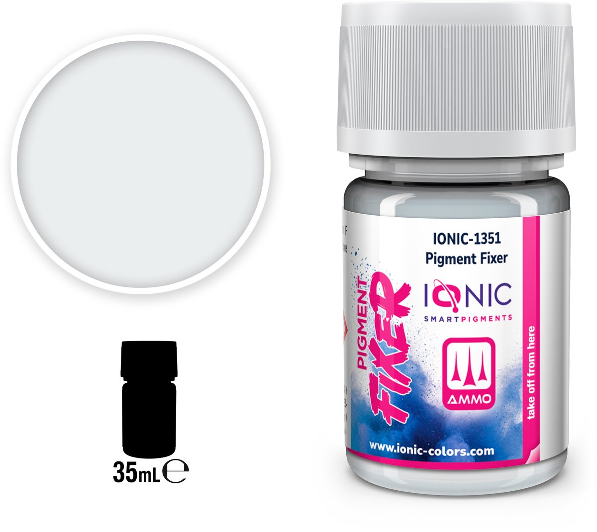 AMMO by Mig Jimenez Modelbouwdecoratie - MIG IO1351 Ionic Smart Pigments - Pigment Fixeermiddel - 35ml Effecten potje