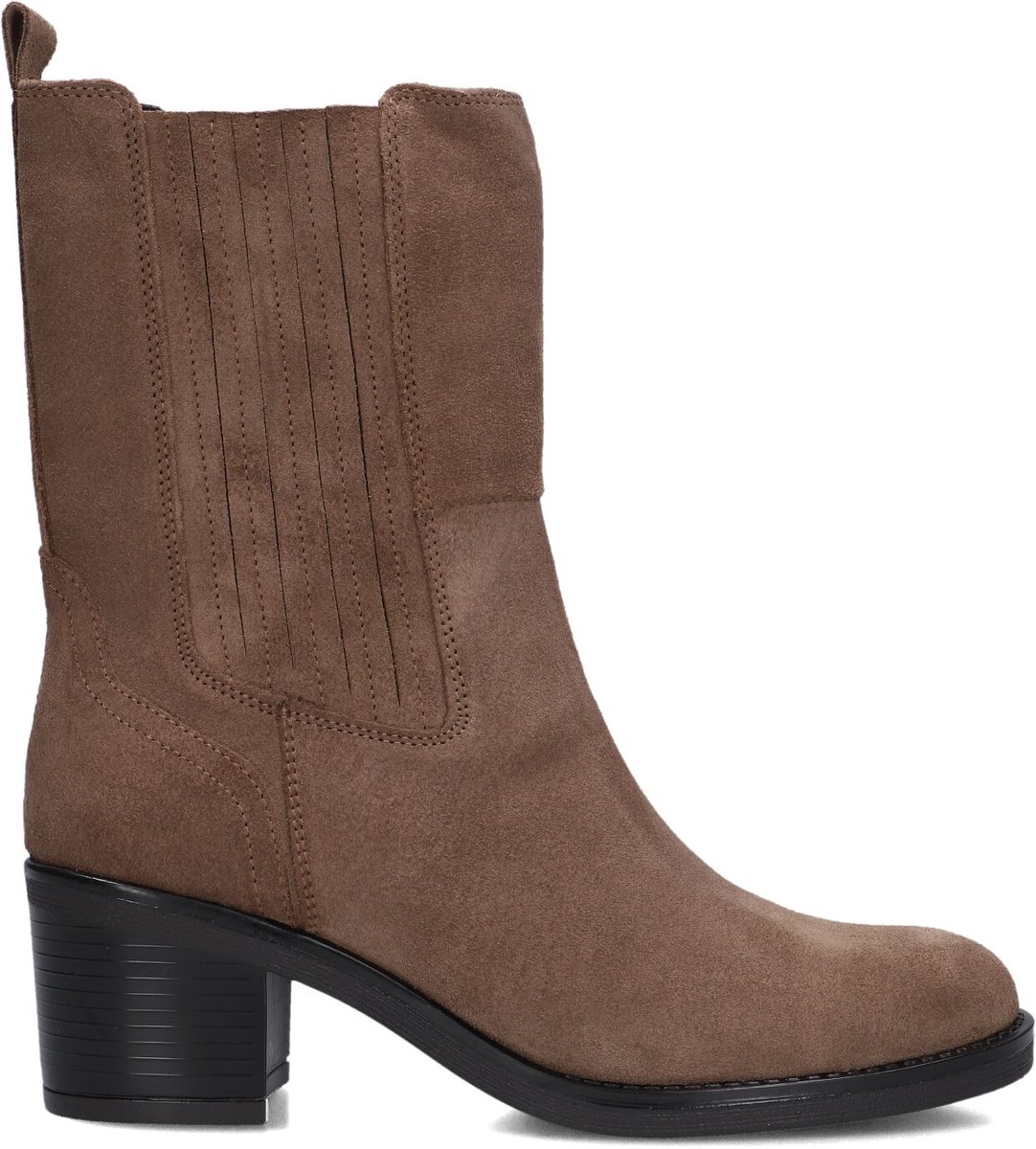 BLASZ Lina-45 Enkellaarsjes - Enkelboots met rits - Dames - Taupe - Maat 39