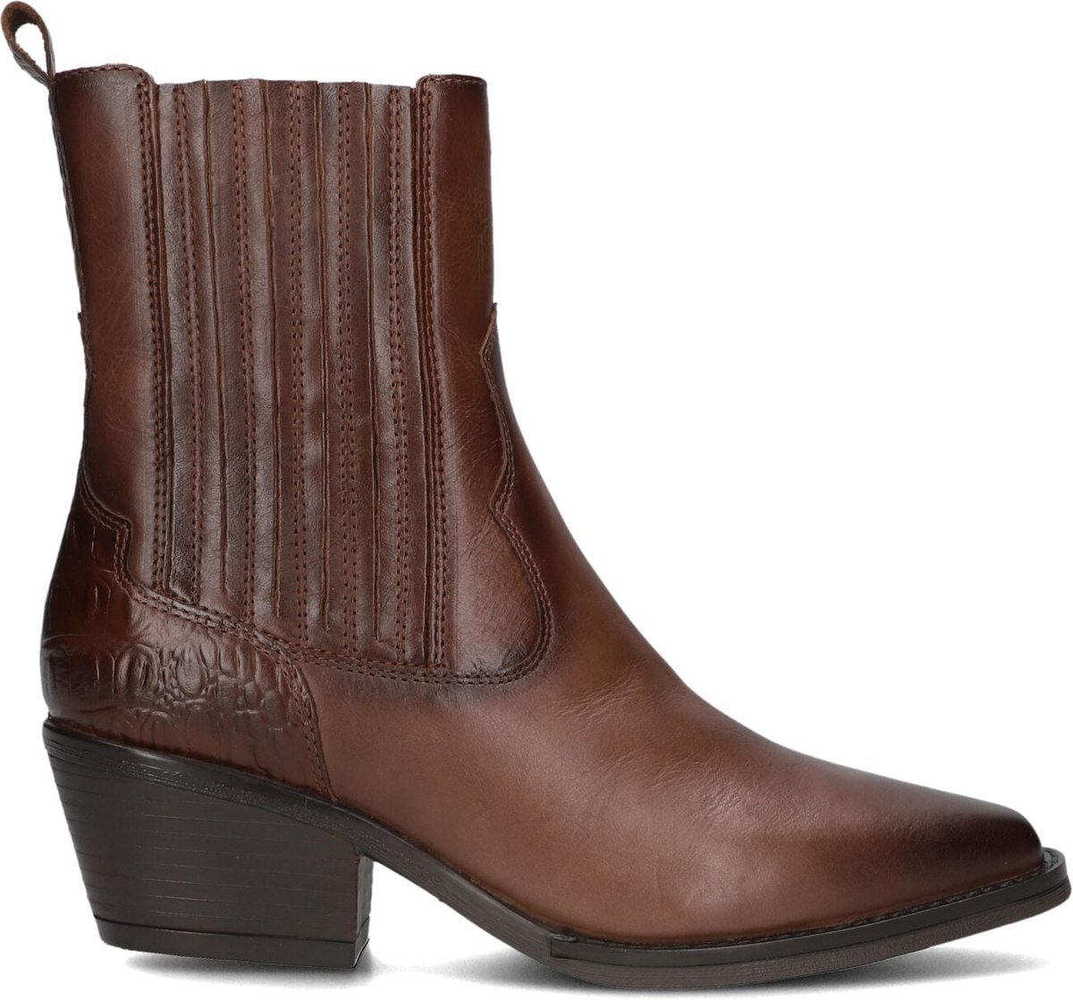BLASZ Lexx-04 Enkellaarsjes - Enkelboots met rits - Dames - Bruin - Maat 40