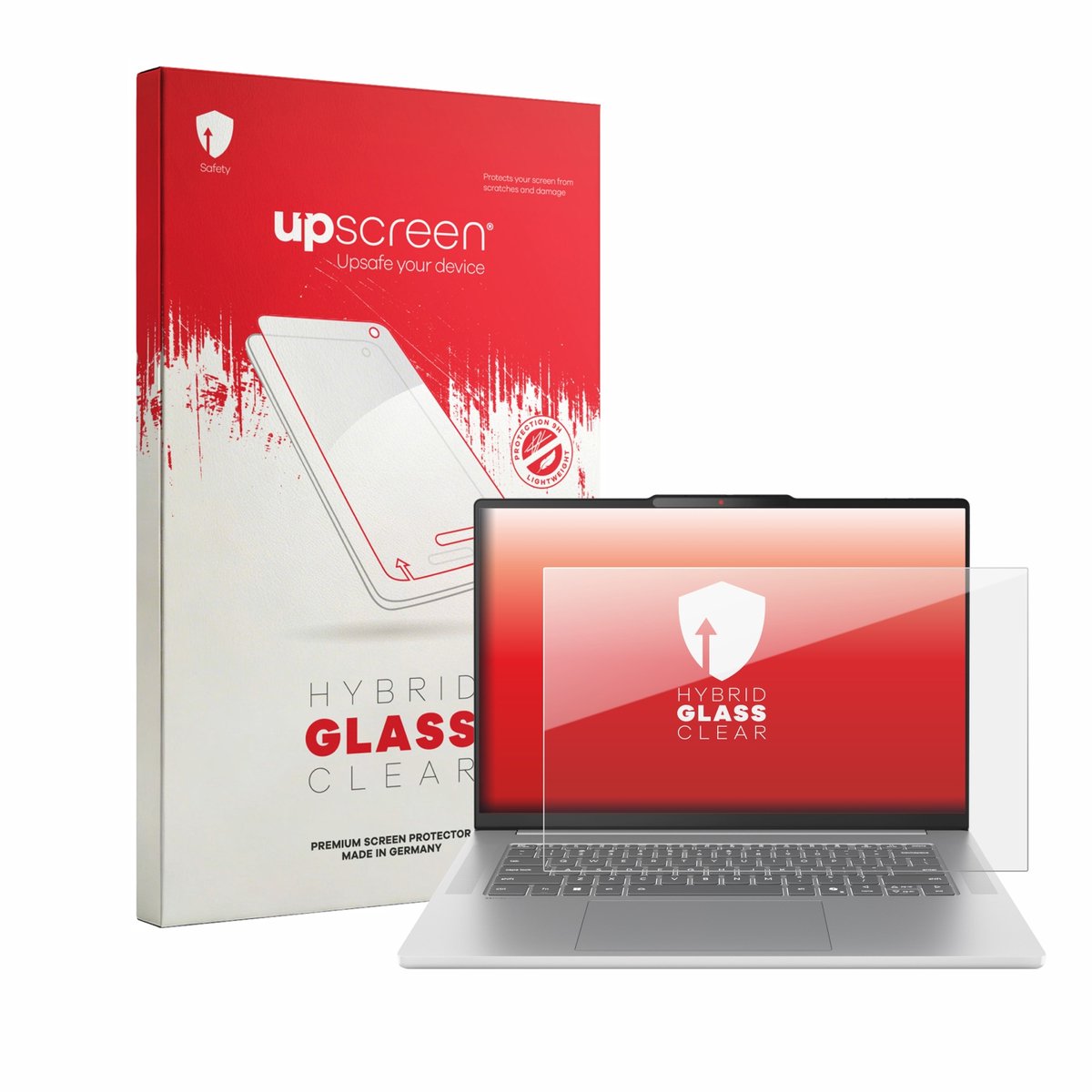 upscreen - Screenprotector voor Lenovo IdeaPad Slim 5 15ARP10 15.1" - Folie Beschermfolie Beschermglas transparant