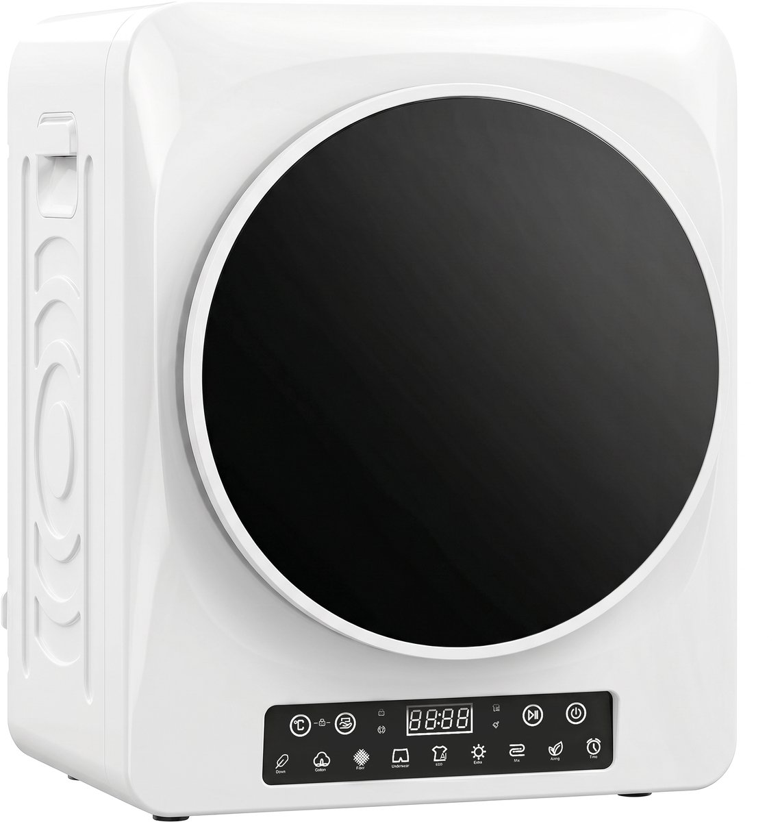 Sogiol® Kompakte Wasdroger - 5kg - Afvoerdroger met Touchscreen - 1000 W - timer en temperatuurinstellingen - wit
