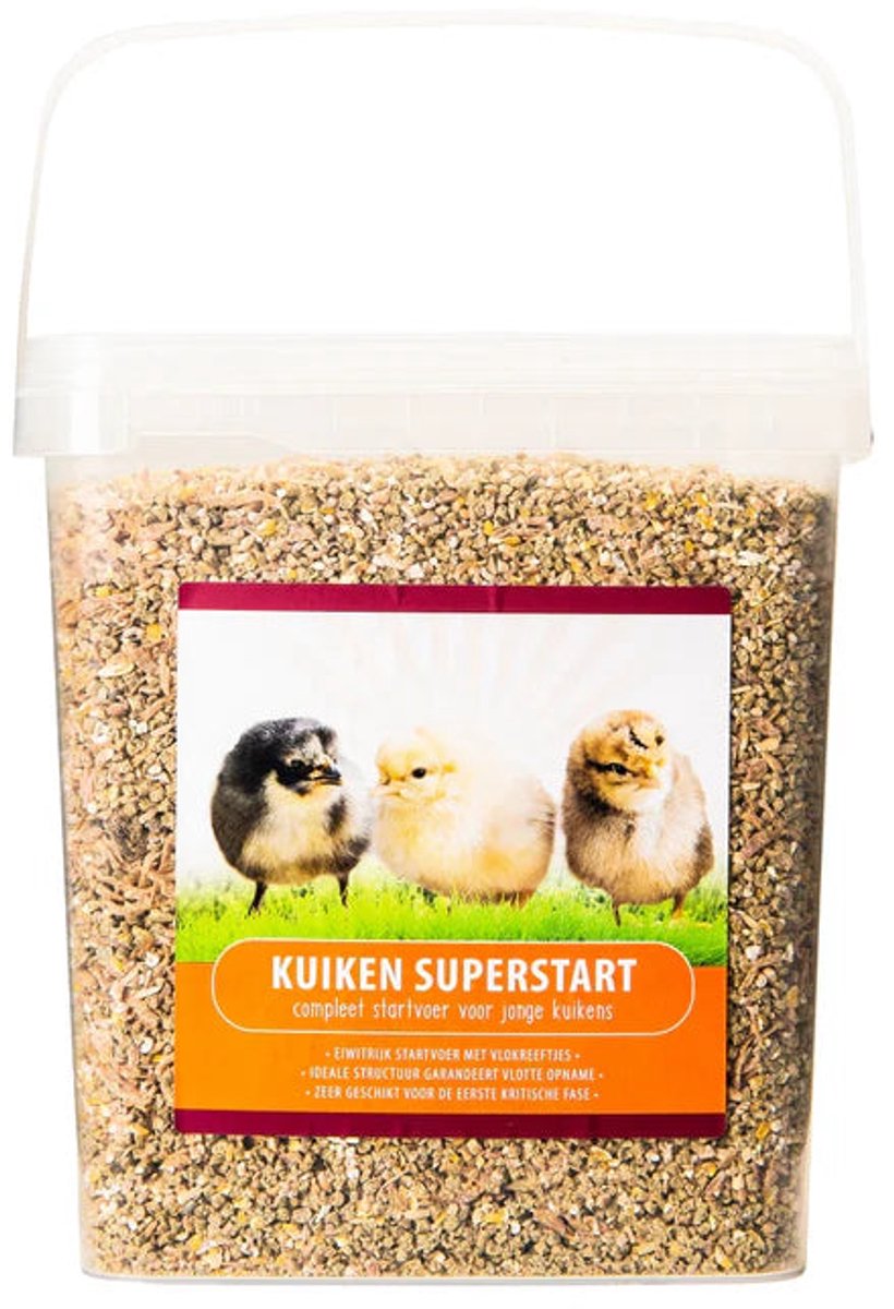 Voerwaarts Kuiken Superstart - 3.5kg - speciale mengeling voor kuikens vanaf de eerste dag - Kuikenvoer
