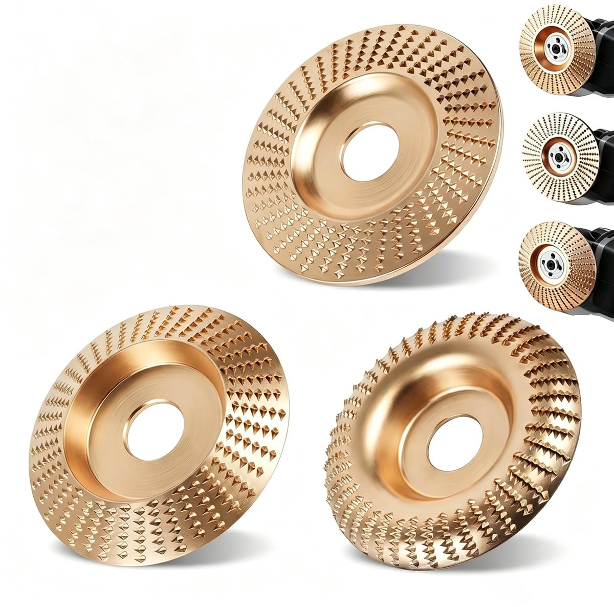Solidchoice - 3 Stuks Slijpschijven voor Hoekslijper van Wolfraamcarbide