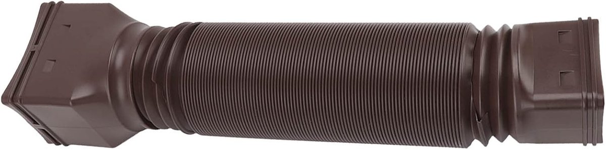 Verstelbare Regenafvoerpijp Extensions voor Flexibele Afvoer en Gootaccessoires in Bruin - Ideaal voor Tuin en Waterafvoer