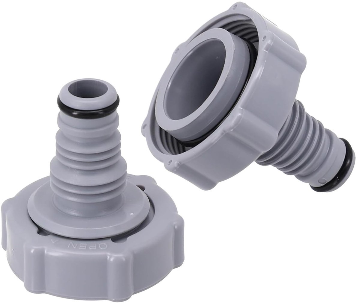 Solidchoice - Set van 2 Afvoerventiel Adapters voor Zwembad