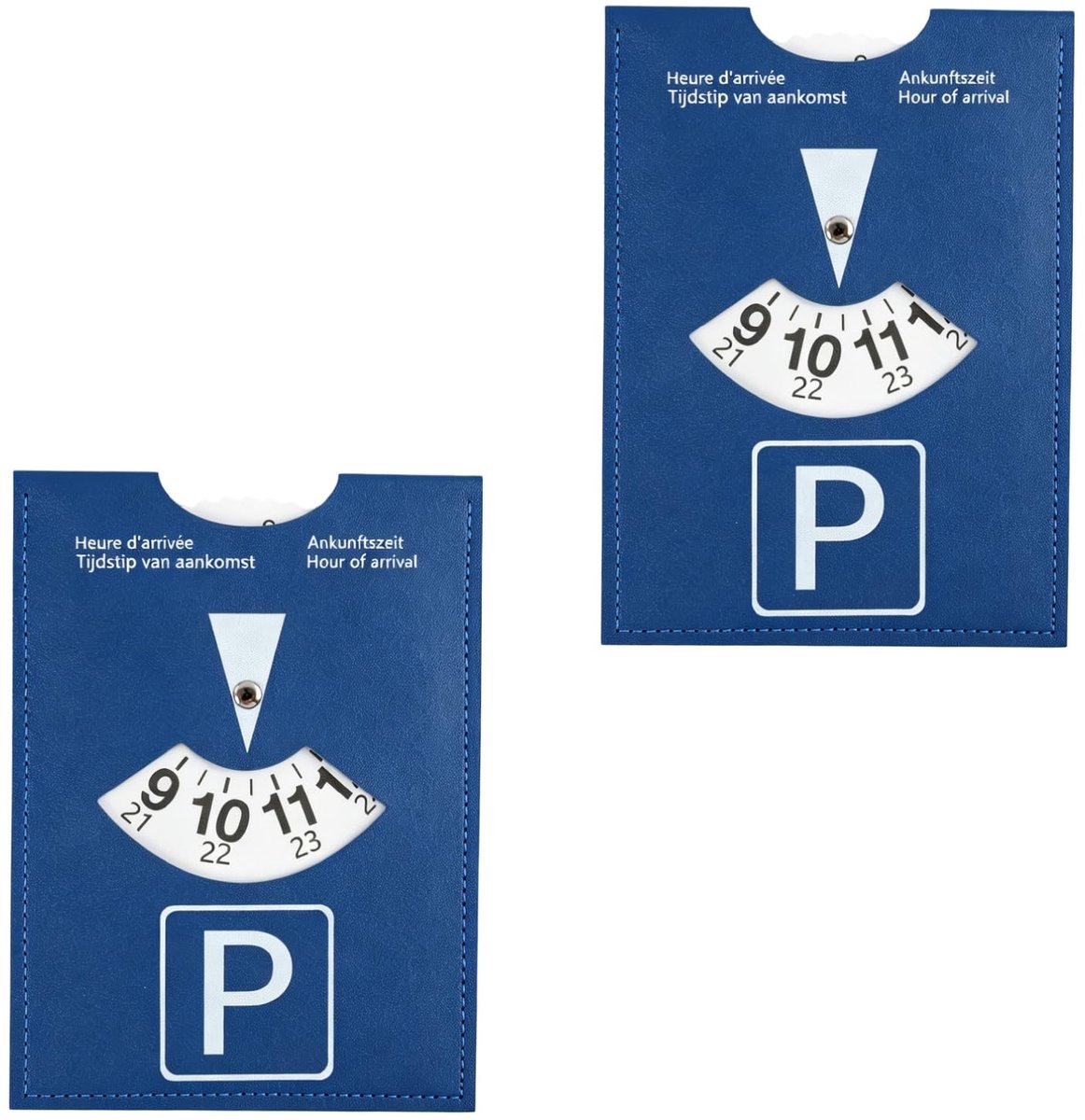 Solidchoice - Set van 2 Luxe Parkeerschijven van Soft-Touch Kunstleer