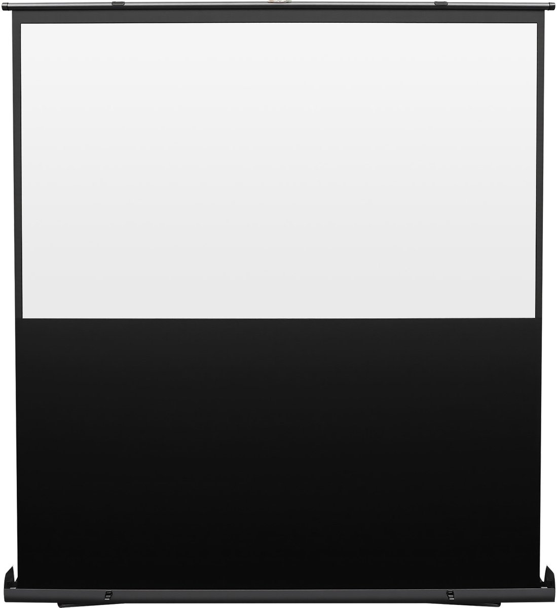 Home & Beyond® Vloerprojectiescherm - Draagbaar Projectiescherm 80 inch - 16:9 met Aluminium Frame - Zwart - 177x99.5 cm