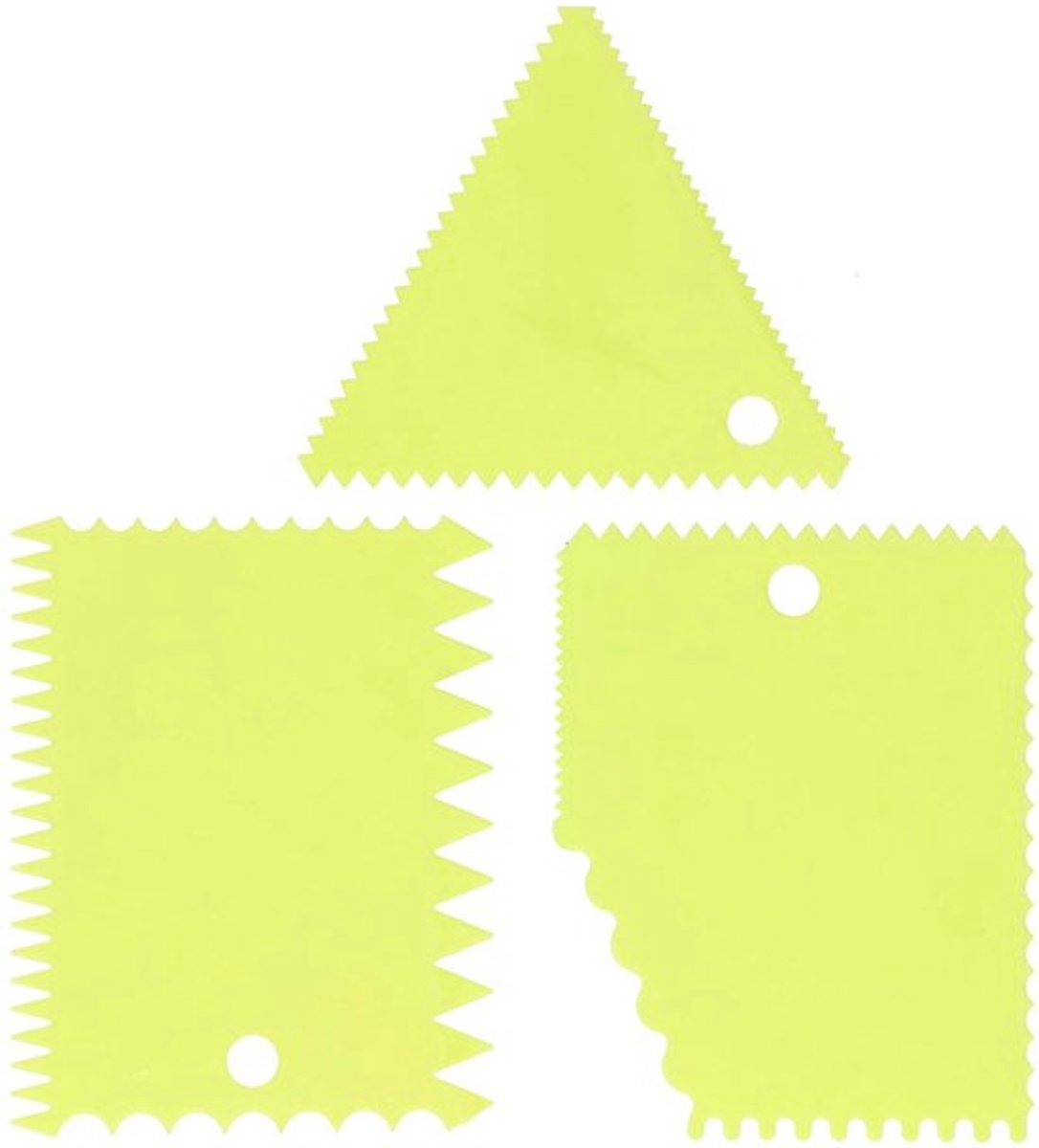 - Taartschraper Set - 3 stuks - Lichtgewicht en Vaatwasserbestendig - Voor Decoratie en Glazuur - Perfect voor Taart en Gebak - Ideaal voor
