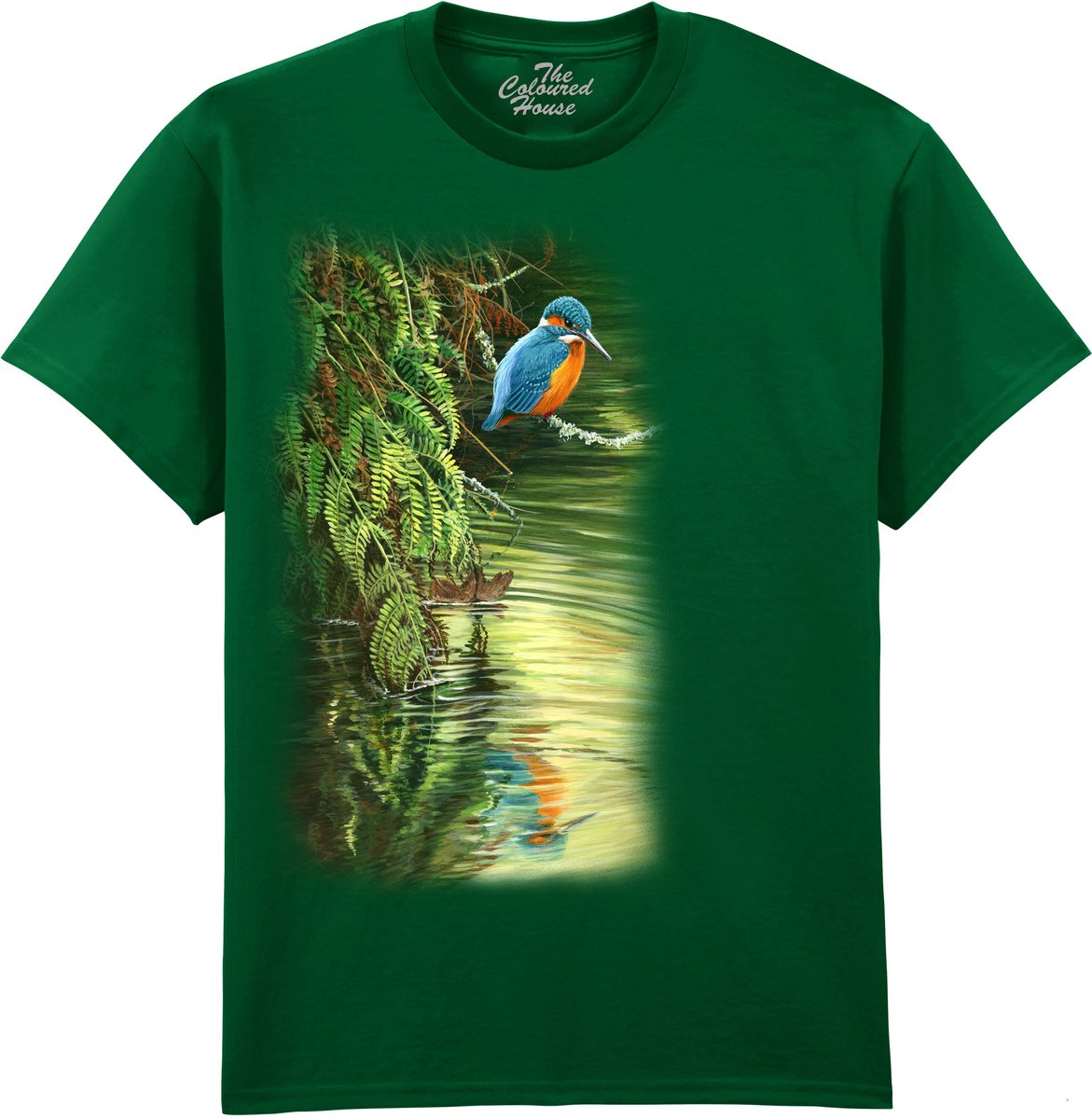 IJsvogel Kingfisher Reflection The Coloured House T-shirt L
