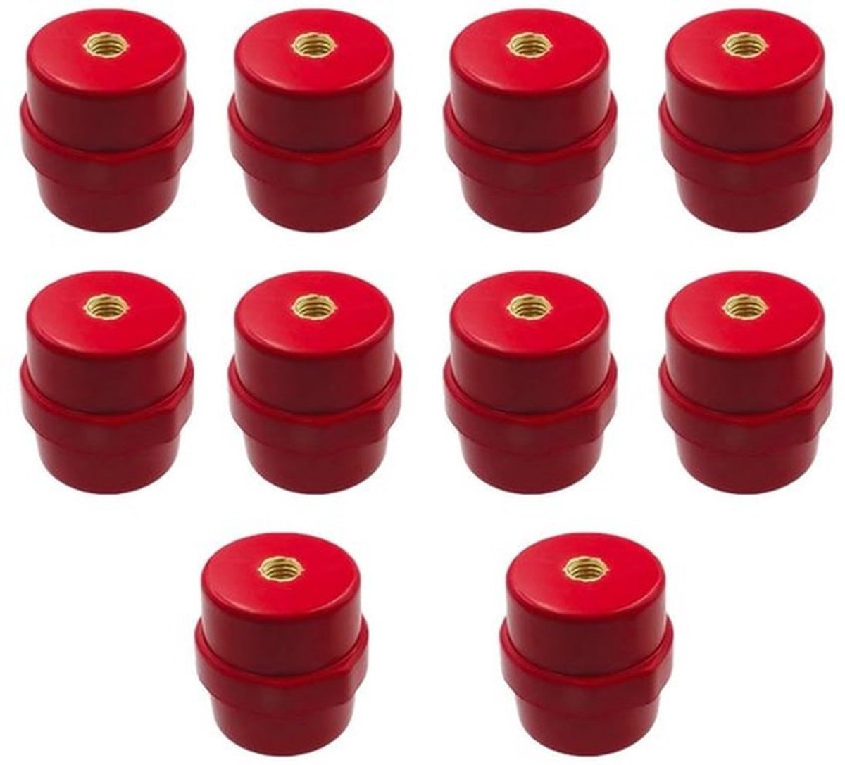 10 Stuks Hoogwaardige Polyester Isolatoren voor Busbars, Ideaal voor Vermogensdistributie en Elektrische Installaties