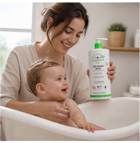 Alphanova Bébé Biologische Zachte Wasgel 1 L van Alphanova — afbeelding 5