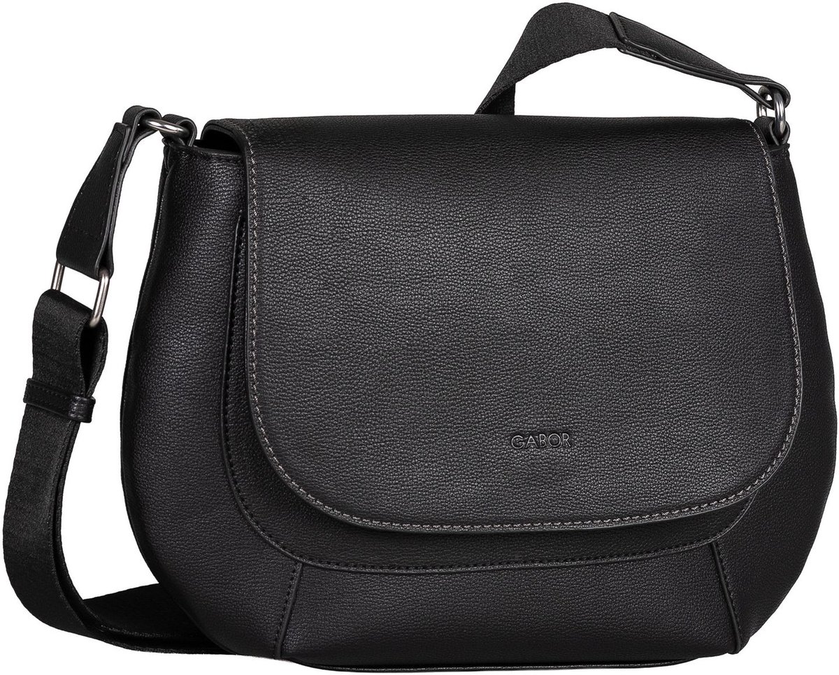 Gabor schoudertas Adira Saddle Bag Black zwart